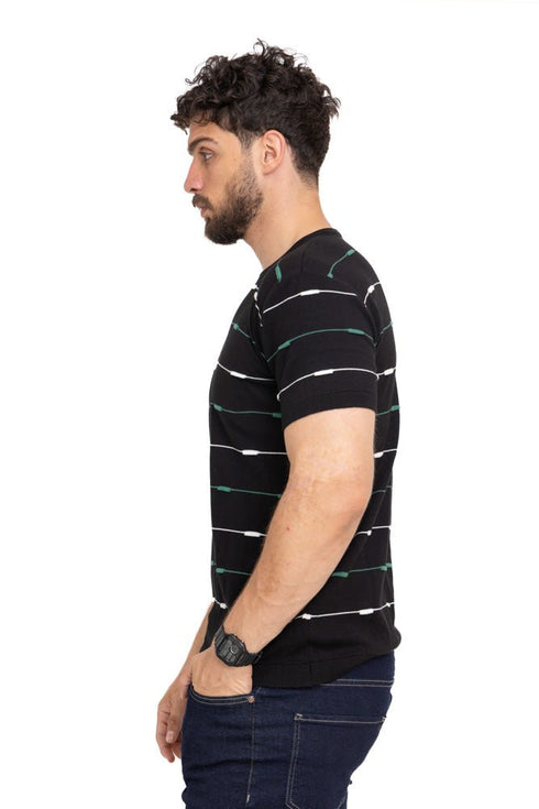 Black F - S.Knit Round T-shirt - Khotwh